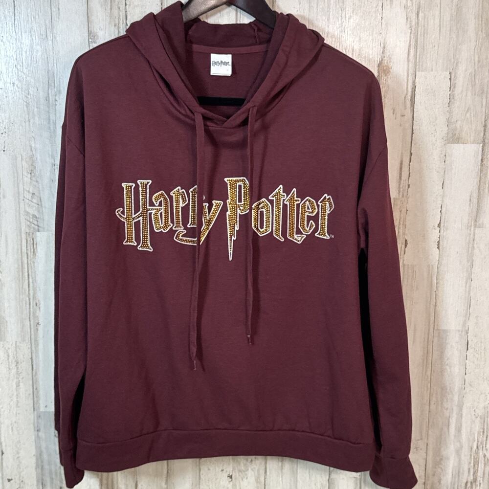 Harry Potter Hoodie Sweatshirt With Rhinestones Size 2Xl